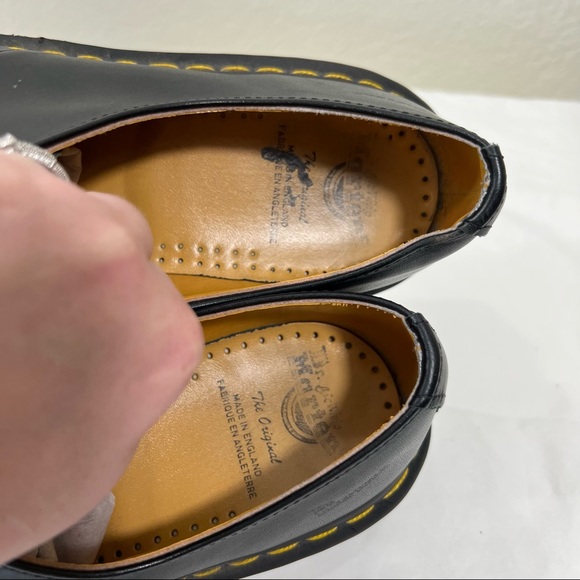 Dr. Martens vintage 1561 Oxford smooth black leather lace up sz mens UK 10 US 11 - Picture 7 of 16